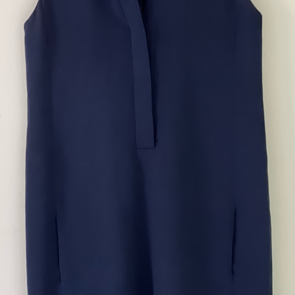 Vince Navy Sleeveless Mini Dress